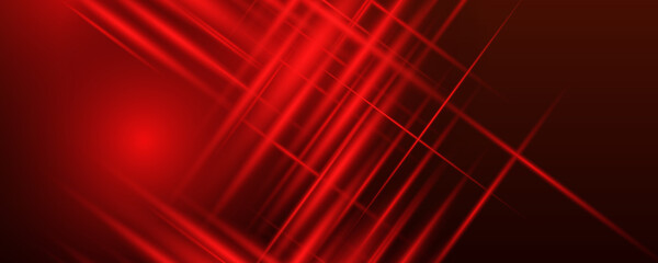 abstract red light background. illustration of abstract red and black metallic with light ray and gl