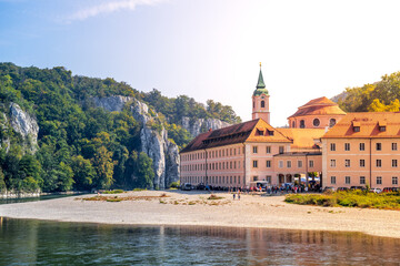 Canvas Print - Kloster Weltenburg, Donaudurchbruch, Kelheim, Bayern, Deutschland 