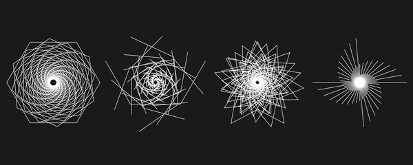 Poster - Set of geometric shape pattern .