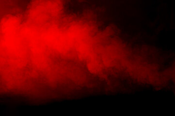 Leinwandbilder - Texture red smoke on black background