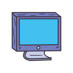 Fototapete - Isolated digital computer