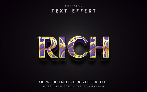 Gold rich text effects