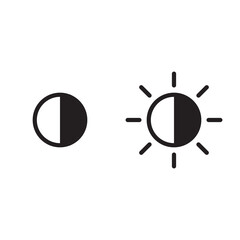 Poster - Brightness and contrast vector icon