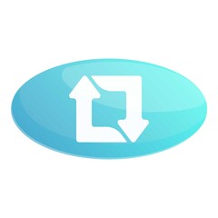 Poster - Repost feedback icon. Cartoon of repost feedback vector icon for web design isolated on white background