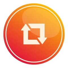 Poster - Repost subscribe icon. Cartoon of repost subscribe vector icon for web design isolated on white background
