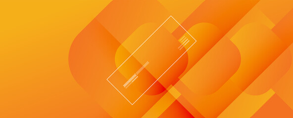 Poster - Square shapes composition geometric abstract background. 3D shadow effects and fluid gradients. Modern overlapping forms