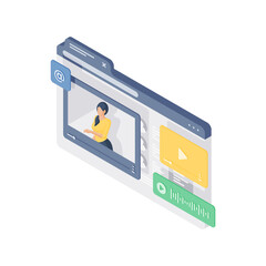 Poster - Website page with video and audio files