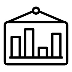 Poster - Banner target audience icon. Outline banner target audience vector icon for web design isolated on white background