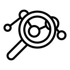 Poster - market target audience icon. outline market target audience vector icon for web design isolated on w