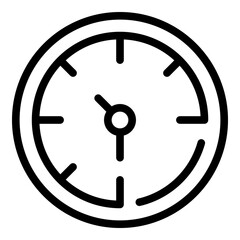 Poster - Seo time management icon. Outline Seo time management vector icon for web design isolated on white background