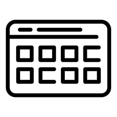 Poster - Story interface icon. Outline Story interface vector icon for web design isolated on white background
