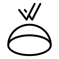 Poster - Modern eye lens reflection icon. Outline Modern eye lens reflection vector icon for web design isolated on white background