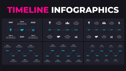 Timeline Neumorphic Vector Infographic. Presentation slide template. Neumorphism ui design. Clean minimal flat style. 
