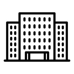 Poster - Architecture campus icon. Outline Architecture campus vector icon for web design isolated on white background