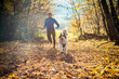 © Melinda Nagy - trail runner and his dog running