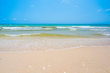 Wall Mural - Sand beach and wave background