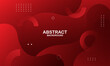 © hero mujahid - Liquid color background design. red elements with fluid gradient. Dynamic shapes composition. Vector illustration