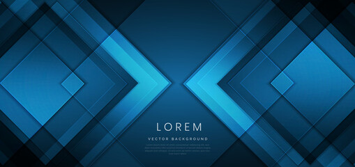 Abstract modern square blue geometric background with space for your text.