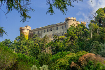 The Orsini Odescalchi Castle on Bracciano Lake, built in the 15th century, Rome, Lazio, Italy