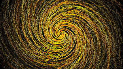 Poster - Twist of corrugated lines, computer generated. 3d rendering of an abstract spiral backdrop.