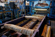 Wood processing at a sawmill. Preparation of a log for the production of plywood and veneer, sawing and cleaning of blanks in a woodworking plant, a technological line