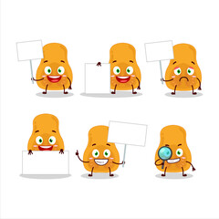 Sticker - Slice of butternut squash cartoon character bring information board