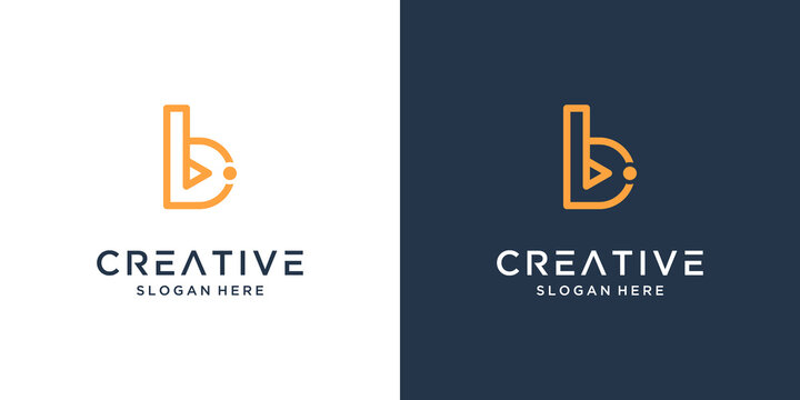 Letter B logo design inspiration