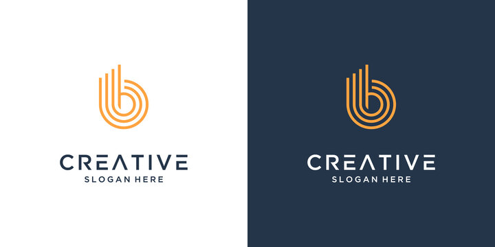 Initial letter B logo design vector