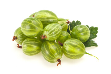 Fresh ripe green sweet gooseberry