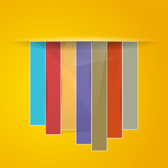 Fototapete - Color Volumetric Line Background. Business Web Banner Design Template. Jpeg illustration