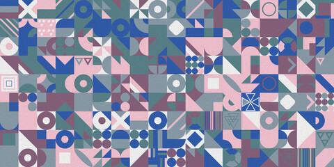 Poster - Colorful Geometric background for your design. Template for design, banner, flyer, business card, poster, wallpaper, brochure, smartphone screen, mobile app.
