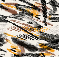 Seamless hand drawing pattern, brush design