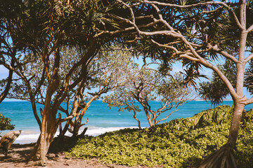 Malaekahana Beach, North shore, Oahu island, Hawaii