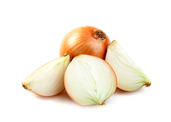 Wall Mural - Fresh Onion isolated on white background