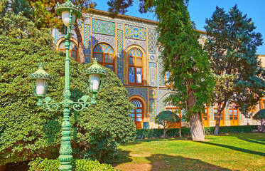 Sticker - The cozy garden of Golestan, Tehran, Iran