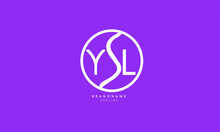 Alphabet letters Initials Monogram logo YSL, YS, SL