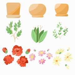 Aufkleber - Set with colors and individual elements