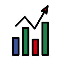 Canvas Print - Analytics Chart Icon