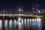 Fototapeta  - Pittsburgh Bridge at Night