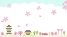 桜と古都