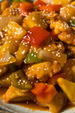 Fototapeta Kuchnia - Homemade Chinese Sweet and Sour Chicken