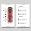 Casino european roulette rules. Infographics of playing and payout of game. Vector illustration isolated on white background.