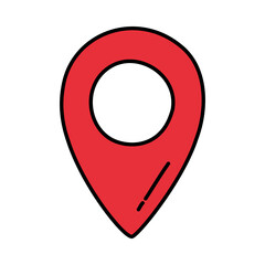 Canvas Print - location pin icon