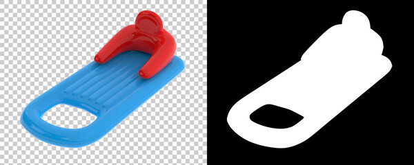 Poster - Pool balloon isolated on background with mask. 3d rendering - illustration
