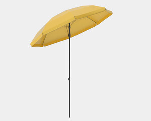 Poster - Beach umbrella isolated on background. 3d rendering - illustration