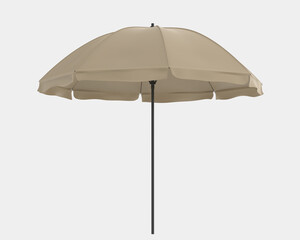 Poster - Beach umbrella isolated on background. 3d rendering - illustration