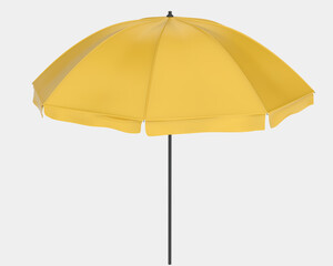 Poster - Beach umbrella isolated on background. 3d rendering - illustration