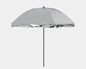 Poster - Beach umbrella isolated on background. 3d rendering - illustration