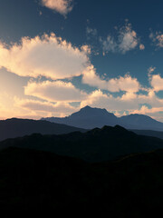 Wall Mural - 3d mountain landscape