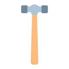 Wall Mural - Hammer tool vector work icon illustration. Construction repair hammer tool equipment symbol isolated white. Industry instrument hardware silhouette sign icon. Carpentry handle builder tool equipment